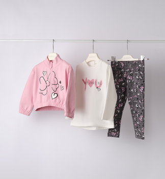 Sarabanda 0F215/00 Komplet 3-częściowy z leginsami Kotki