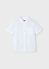 Mayoral Mini 3112-078 Koszula z krótkim rękawem z kołnierzykiem dla chłopca Blanco