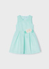 Mayoral Mini 3914-074 Sukienka dla dziewczynki Miętowa