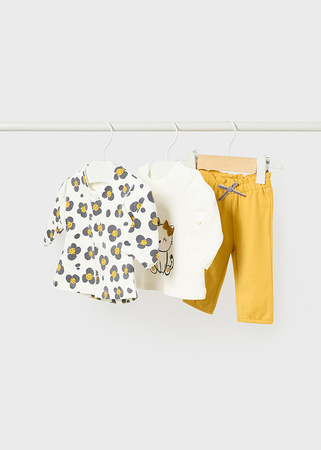 Mayoral Newborn 2668-046 Komplet 3-częściowy dla dziewczynki Honey