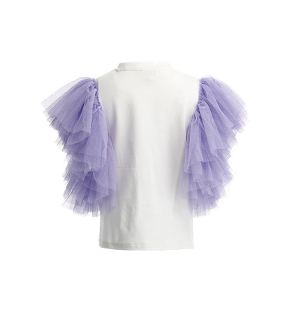 ORIGINAL MARINES DEP3108F Koszulka z tiulem z cyrkoniową aplikacją Lila