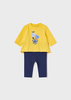 Mayoral Newborn 1745-069 Komplet z bawełny 4-częściowy dla dziewczynki ECOFRIENDS żółty