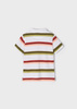 Mayoral Mini 3110-030 Koszulka polo z krótkim rękawem w paski dla chłopca