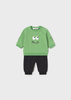 Mayoral Newborn 1623-037 Komplet 4-częściowy dla chłopca Zielony