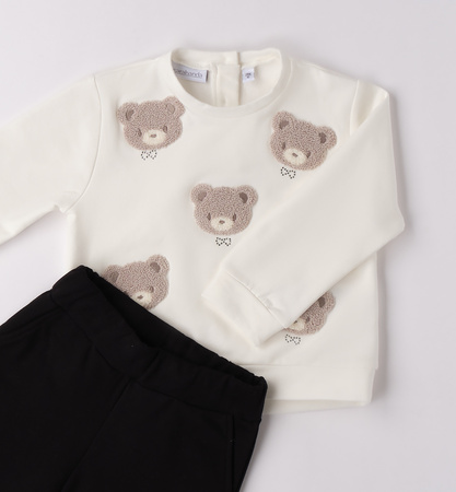 Sarabanda 0F364/00 Komplet 2-częściowy z szerokimi spodniami Misie