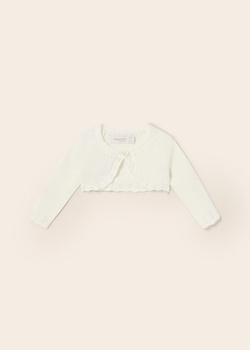 Mayoral Newborn 318-014 Sweterek/bolerko dla dziewczynki Kolor ecru