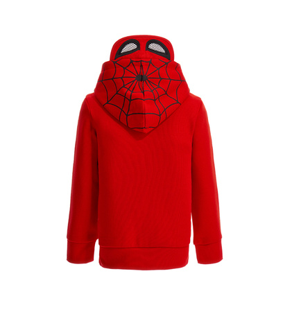 Original Marines DDAV2757B Bluza z kapturem dla chłopca Marvel Spiderman Czerwona