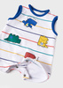 Mayoral Newborn 1677-045 Zestaw 2 pajacyków krótkich dla chłopca