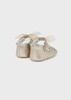 Mayoral Newborn 9687-034 Buty balerinki z kokardką dla noworodka Light gold