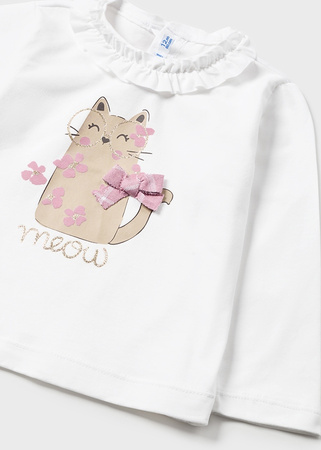 Mayoral Baby 2242-079 Komplet 2-częściowy z bermudami dla dziewczynki Rubor