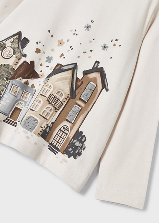 Mayoral Mini 4787-084 Komplet z leginsami dla dziewczynki Cekinowe domki Acero vig