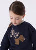 Mayoral Mini 4401-090 Bluza z haftem dla dziewczynki  Marino