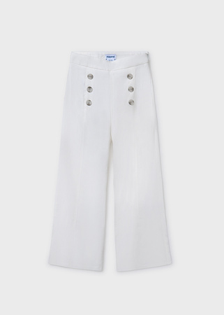 Mayoral Junior 6534-031 Spodnie z guzikami Crudo