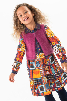 Boboli 249038 9513 Sukienka z nadrukiem dla dziewczynki