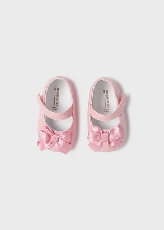 Mayoral Newborn 9633-087 Buty balerinki z opaską dla noworodka Różowe