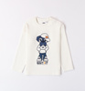 Ido 4A462/00 Koszulka chłopięca z długim rękawem z nadrukiem Ecru