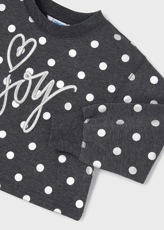 Mayoral Mini 4981-031 Komplet z tiulową spódniczką dla dziewczynki szary