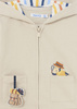 Mayoral Baby 1448-062 Bluza z kapturem zapinana na suwak dla chłopca Crema