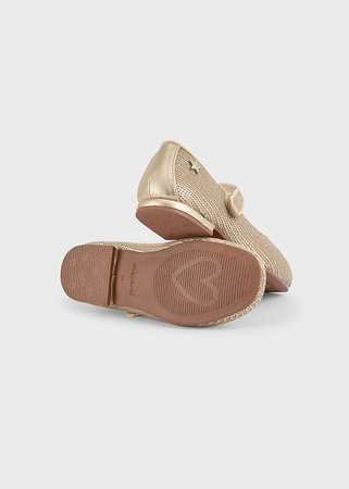Mayoral 46469-047 Buty balerinki cekinowe Kolor Oro