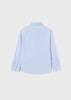 Mayoral Junior 6117-041 Koszula z długim rękawem z kołnierzykiem dla chłopca  Niebieska