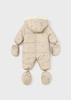Mayoral Newborn 2624-060 Kombinezon z mikrofibry dla noworodka ECOFRIENDS Beżowy