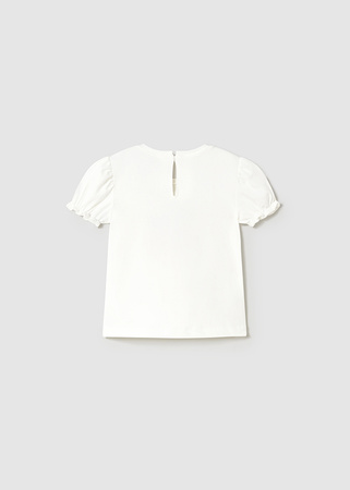 Mayoral Baby 1041-048 Koszulka z krótkim rękawem z aplikacją 3D Crudo - rosado