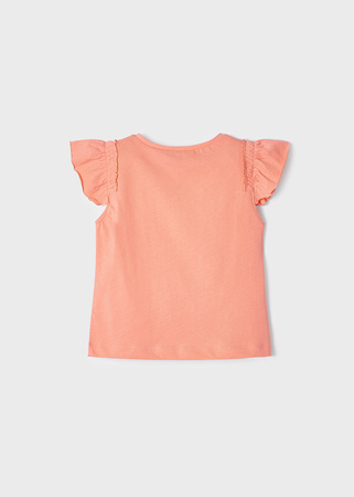 Mayoral Mini 3076-027 Koszulka bez rękawków z aplikacją Pomarańczowa