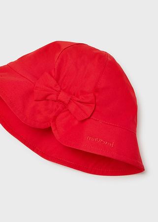 Mayoral Baby 10182-080 Czapka z bawełny dla dziewczynki Czerwona