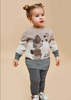Mayoral Baby 10530-010 Leginsy trykot dla dziewczynki antracit v
