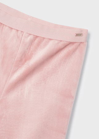 Mayoral Mini 712-043 Leginsy aksamitne dla dziewczynki Nude