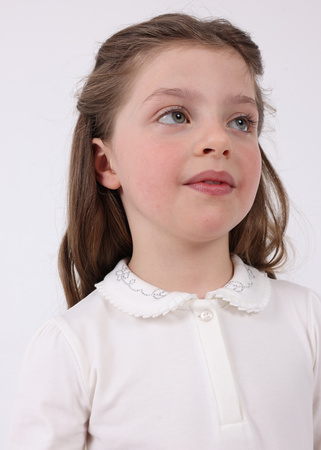 Mayoral mini 131-063 Koszulka z długim rękawem basic dla dziewczynki ECOFRIENDS z kołnierzykiem baby Crudo