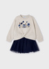 Mayoral Mini 4936-036 Komplet z tiulową spódniczką dla dziewczynki Piedra vig