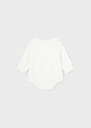 Mayoral Newborn 2732-0796 Body z kołnierzykiem dla dziewczynki Crudo