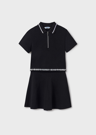 Mayoral Junior 6988-029 Komplet 2-częściowy polo Negro