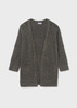 Mayoral Junior 7377-067 Sweter Kardigan trykotowy długi dla dziewczynki szary