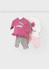 Mayoral Newborn 1745-068 Komplet z bawełny 4-częściowy dla dziewczynki ECOFRIENDS Różowy