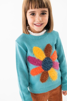 Boboli 249016 2595 Jesienny sweter dla dziewczynki