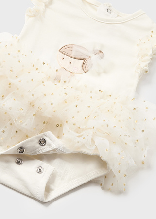 Mayoral Newborn 1732-066 Komplet 2-częściowy dla dziewczynki Ecru