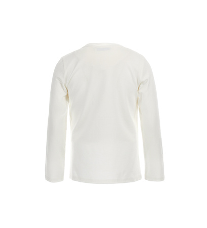 ORIGINAL MARINES DDA3685F Koszulka z długim rękawem z cekinową aplikacją Stars dla dziewczynki Ecru