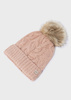 Mayoral 10344-075 Komplet czapka, komin i rękawiczki dla dziewczynki Różowy