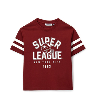 Original Marines DFA2554B Koszulka z krótkim rękawem  Bordo