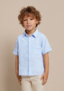 Mayoral Mini 3117-006 Koszula w paski z krótkim rękawem z kołnierzykiem dla chłopca  Burbuja
