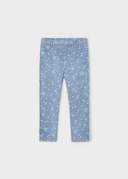 Mayoral Mini 3777-068 Leginsy dla dziewczynki ECOFRIENDS a'la jeans niebieskie