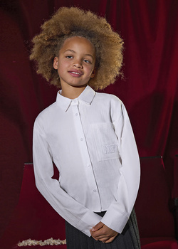 Mayoral Junior 7197-059 Koszula z kołnierzykiem i długim rękawem  Nata