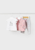 Mayoral Newborn 1744-072 Komplet 3-częściowy dla dziewczynki Róż