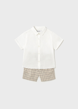 Mayoral Baby 1251-032 Komplet 2-częściowy z bermudami Bco-lienzo