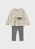 Mayoral Baby 2713-088 Komplet 2-częściowy z leginsami dla dziewczynki Marengo