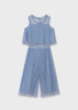 Abel&Lula 5274-019 Komplet z tiulu z plisowanymi spodniami dla dziewczynki  Celeste
