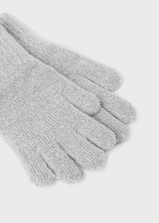 Mayoral 10344-074 Komplet czapka, komin i rękawiczki dla dziewczynki Szary