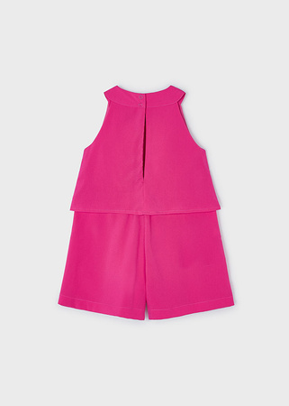Mayoral Mini 3856-054 Kombinezon letni z falbanami dla dziewczynki Fucsia